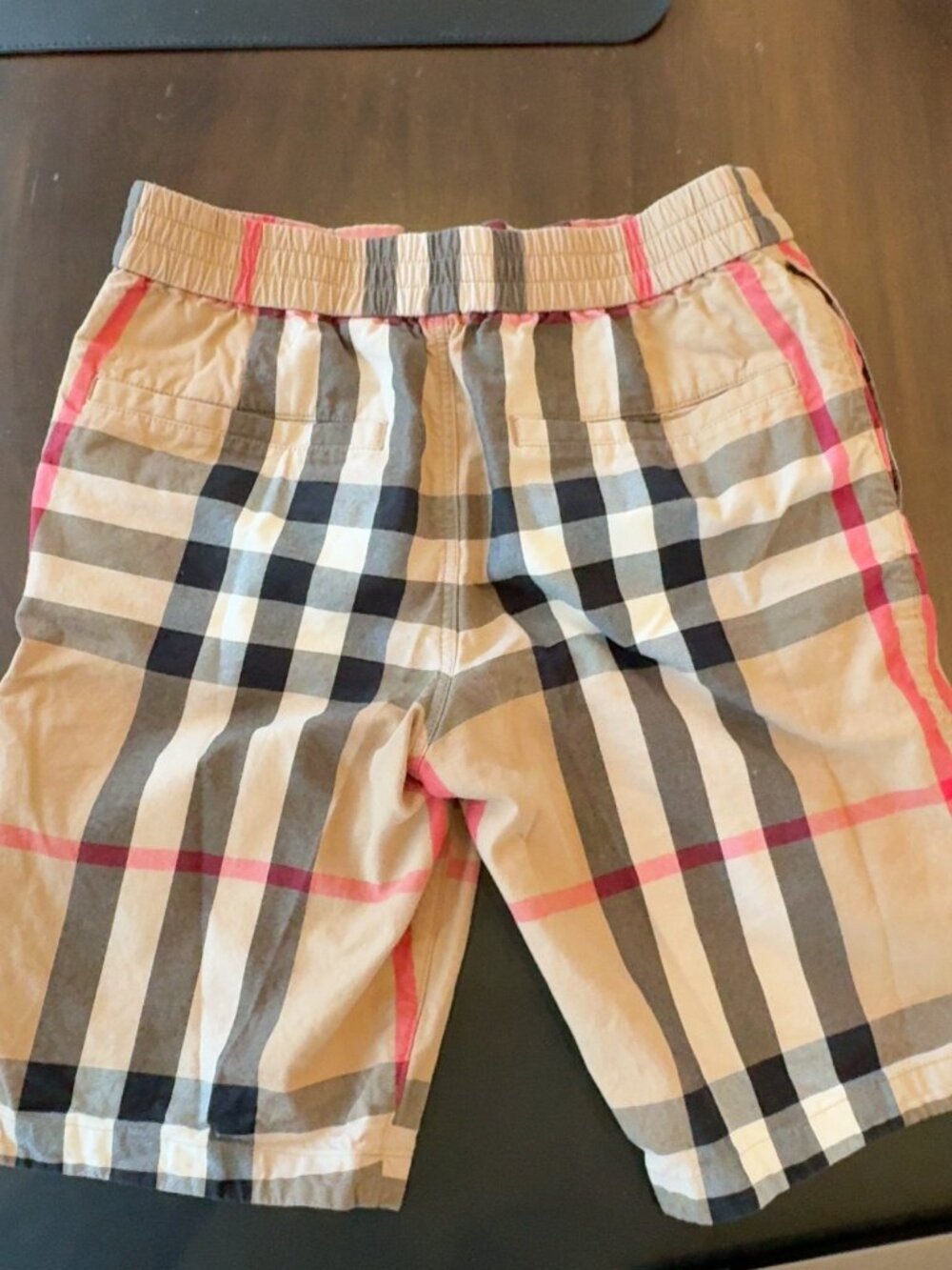 Burberry Kids Boys Icon Check Cotton Shorts 12Y 152cm Nova Check - Picture 8 of 10